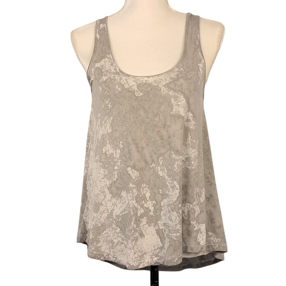 AMERICAN EAGLE XS Soft & Sexy Tank Top Sleeveless Casual Tie-Dye Shades‎ of Grey